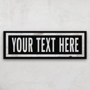 Personalized One Way Wall Hanging | Clean & Distressed Metal Look