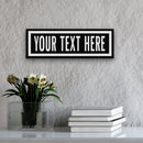 Personalized One Way Wall Hanging | Clean & Distressed Metal Look