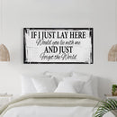 If I Lay Here Canvas Print, Bedroom Signs, Above Bed Decor, Wood Signs, Wall art - Canvas Wall Art - Bedroom Wall Decor - Above Bed Signs