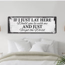 If I Lay Here Canvas Print, Bedroom Signs, Above Bed Decor, Wood Signs, Wall art - Canvas Wall Art - Bedroom Wall Decor - Above Bed Signs