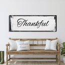 Thankful Canvas Sign, Thankful Sign on Wood, Thanksgiving Signs, Fall Signs, Thankful Wood Signs, Thanksgiving Decor, Framed Wood Signs