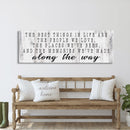 inspirational signs, the best things in life canvas sign, home decor sign, wood sign wall decor, motivational signs, the memories we've made