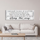 inspirational signs, the best things in life canvas sign, home decor sign, wood sign wall decor, motivational signs, the memories we've made
