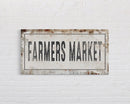 Farmer's Market Printed Canvas Sign Rusty Sign Distressed Wall Art Farmer's Market Cute Kitchen Sign
