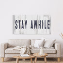 Stay awhile sign, Stay Awhile Canvas Print, Living Room Signs, Living room wall decor, Entryway Wood sign, wooden signs, Mothers Day gifts