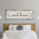 Sweet Dreams, Master bedroom sign for over bed, master bedroom wall decor, wall art for bedroom wall, sweet dreams canvas print, guest room
