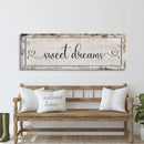 Sweet Dreams Canvas Sign, Master Bedroom Sign, Bedroom Wall Decor, Sign For Bedroom, distressed Canvas Sign, Sign Above Bed, Bedroom Art