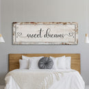 Sweet Dreams Canvas Sign, Master Bedroom Sign, Bedroom Wall Decor, Sign For Bedroom, distressed Canvas Sign, Sign Above Bed, Bedroom Art