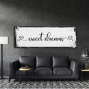 Master Bedroom Sign, Sweet Dreams Canvas Sign, Bedroom Wall Decor, Sign For Bedroom, distressed Canvas Sign, Sign Above Bed, Bedroom Art