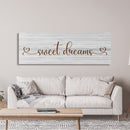 Sweet Dreams Sign, Large Bedroom Wall Decor over the Bed, Farmhouse Decor, Wall Art Decor, Canvas Print, Bedroom Wall Decor, guest room