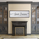 Sweet Dreams Sign, Large Bedroom Wall Decor over the Bed, Farmhouse Decor, Wall Art Decor, Canvas Print, Bedroom Wall Decor