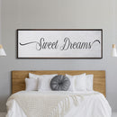 Sweet Dreams Sign, Large Bedroom Wall Decor over the Bed, Farmhouse Decor, Wall Art Decor, Canvas Print, Bedroom Wall Decor