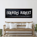 Farmer's Market Printed Canvas Sign Sign Distressed Wall Art Farmer's Market Cute Kitchen Sign Kitchen Wall Art