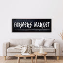 Farmer's Market Printed Canvas Sign Sign Distressed Wall Art Farmer's Market Cute Kitchen Sign Kitchen Wall Art