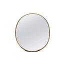 Antique Brass Oval Mirror - Unlacquered Brass Mirror