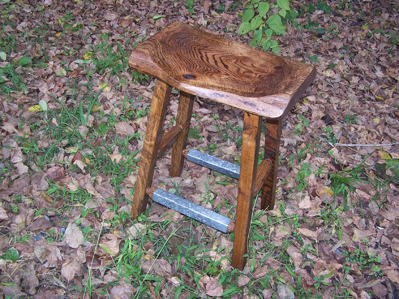 FREE SHIPPING, Counter Height Stool, Live Edge Stool, Reclaimed Wood Bar Stools, Oak Bar Stools, Dining Stools