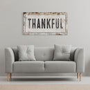 Thankful, cute farmhouse sign, framed canvas print, canvas sign, cute wall decor, living room bedroom wall art