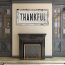 Thankful, cute farmhouse sign, framed canvas print, canvas sign, cute wall decor, living room bedroom wall art