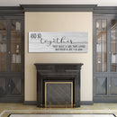 master bedroom sign, and so together they built a life they loved, master bedroom decor - wall decor - bedroom wall art - canvas print