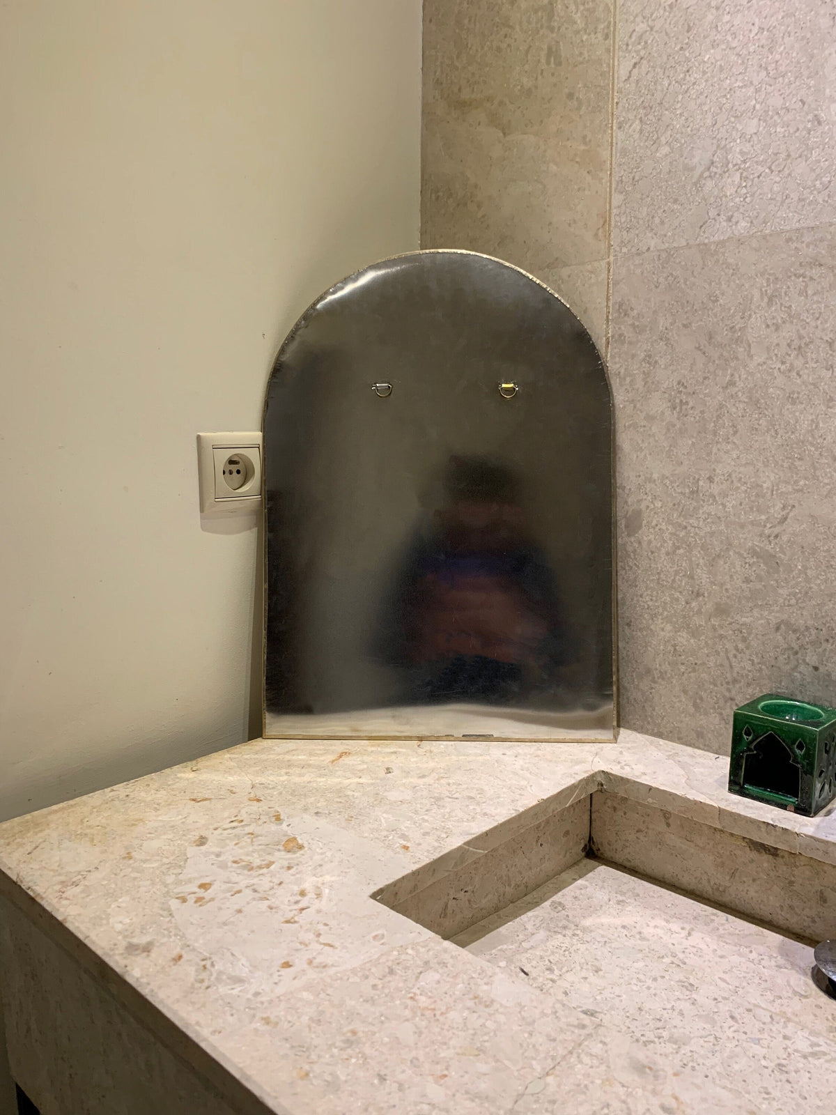 Moroccan Silver Arch Mirror, photo 6 of 9