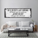 If I Lay Here Canvas Print, Bedroom Signs, Above Bed Decor, Wood Signs, Wall art - Canvas Wall Art - Bedroom Wall Decor - Above Bed Signs