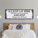 If I Lay Here Canvas Print, Bedroom Signs, Above Bed Decor, Wood Signs, Wall art - Canvas Wall Art - Bedroom Wall Decor - Above Bed Signs