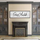 Stay awhile sign, Stay Awhile Canvas Print, Living Room Signs, Living room wall decor, Entryway Wood sign, wooden signs, Mothers Day gifts