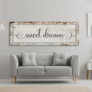 Sweet Dreams, Master bedroom sign for over bed, master bedroom wall decor, wall art for bedroom wall, sweet dreams canvas print, guest room