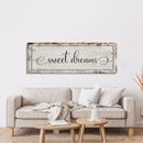 Sweet Dreams, Master bedroom sign for over bed, master bedroom wall decor, wall art for bedroom wall, sweet dreams canvas print, guest room