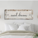 Sweet Dreams Canvas Sign, Master Bedroom Sign, Bedroom Wall Decor, Sign For Bedroom, distressed Canvas Sign, Sign Above Bed, Bedroom Art