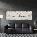 Sweet Dreams Canvas Sign, Master Bedroom Sign, Bedroom Wall Decor, Sign For Bedroom, distressed Canvas Sign, Sign Above Bed, Bedroom Art