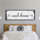 Master Bedroom Sign, Sweet Dreams Canvas Sign, Bedroom Wall Decor, Sign For Bedroom, distressed Canvas Sign, Sign Above Bed, Bedroom Art