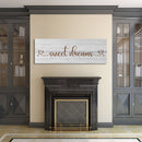 Sweet Dreams Sign, Large Bedroom Wall Decor over the Bed, Farmhouse Decor, Wall Art Decor, Canvas Print, Bedroom Wall Decor, guest room