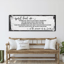 Song wall decor, Hillsong, spirit lead me canvas print, inspirational wall decor, worship song sign, worship song decor, Christian decor