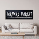 Farmer's Market Printed Canvas Sign Sign Distressed Wall Art Farmer's Market Cute Kitchen Sign Kitchen Wall Art