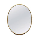 Brass Oval Mirror - Handmade Gold Bedroom Mirror