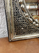 Moroccan Square Silver Mirror
