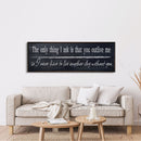 The only thing I ask, canvas sign, bedroom decor, yellowstone wall art, wedding vow, above bed, quotes, beth and rip wood and canvas sign