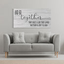 master bedroom sign, and so together they built a life they loved, master bedroom decor - wall decor - bedroom wall art - canvas print