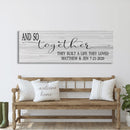 master bedroom sign, and so together they built a life they loved, master bedroom decor - wall decor - bedroom wall art - canvas print