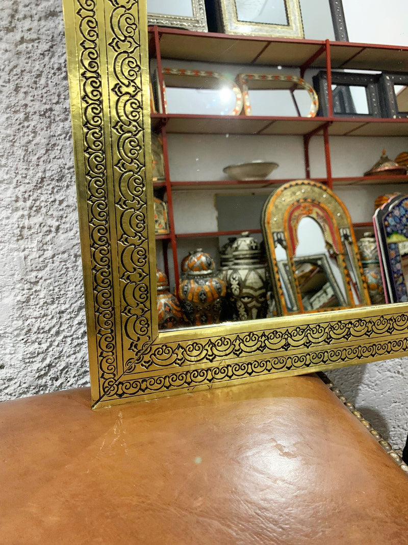 Handmade Moroccan Silver Arch Mirror