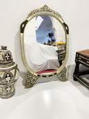 Oval Mirror, Bone Vintage Mirror