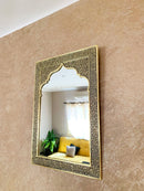 Moroccan Gold Brass Wall Mirror
