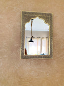 Moroccan Gold Brass Wall Mirror