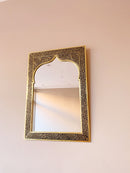 Handmade Moroccan Arch Brass Mirror