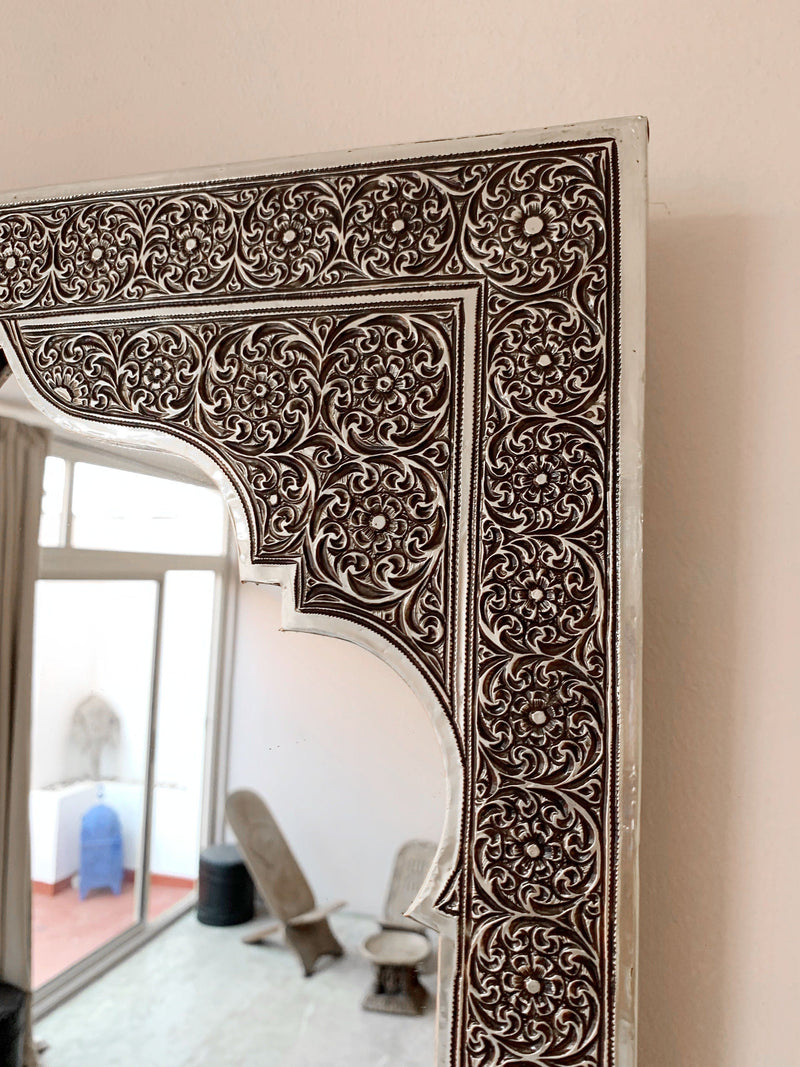 Moroccan Silver Mirror