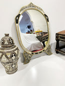 Oval Mirror, Bone Vintage Mirror