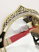 Oval Mirror, Bone Vintage Mirror