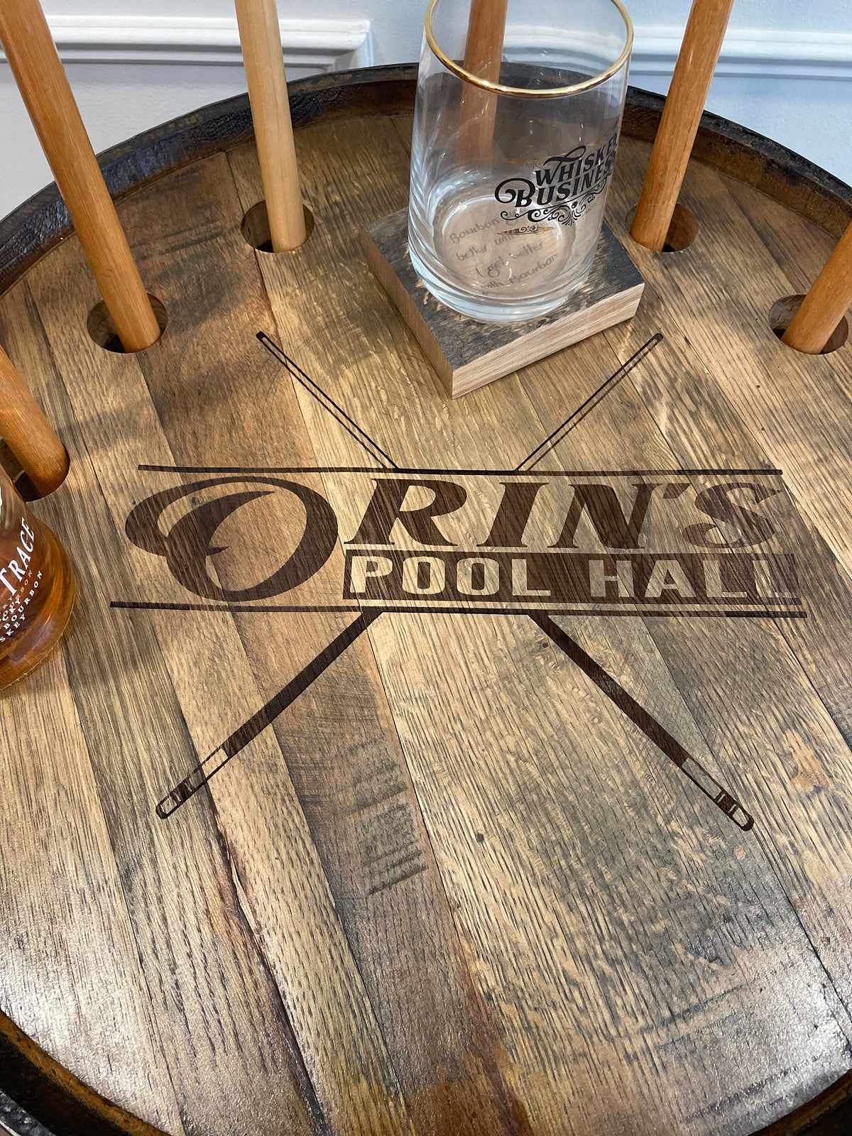 Whiskey Barrel Pool/Billiards Cabinet, photo 4 of 20