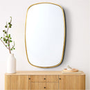 Oblong Brass Mirror - Modern Aesthetic Mirror